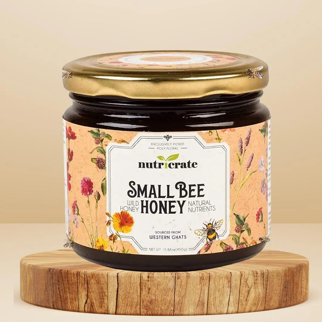 Nutricrate Small Bee Honey-  Pure Organic Raw Honey 