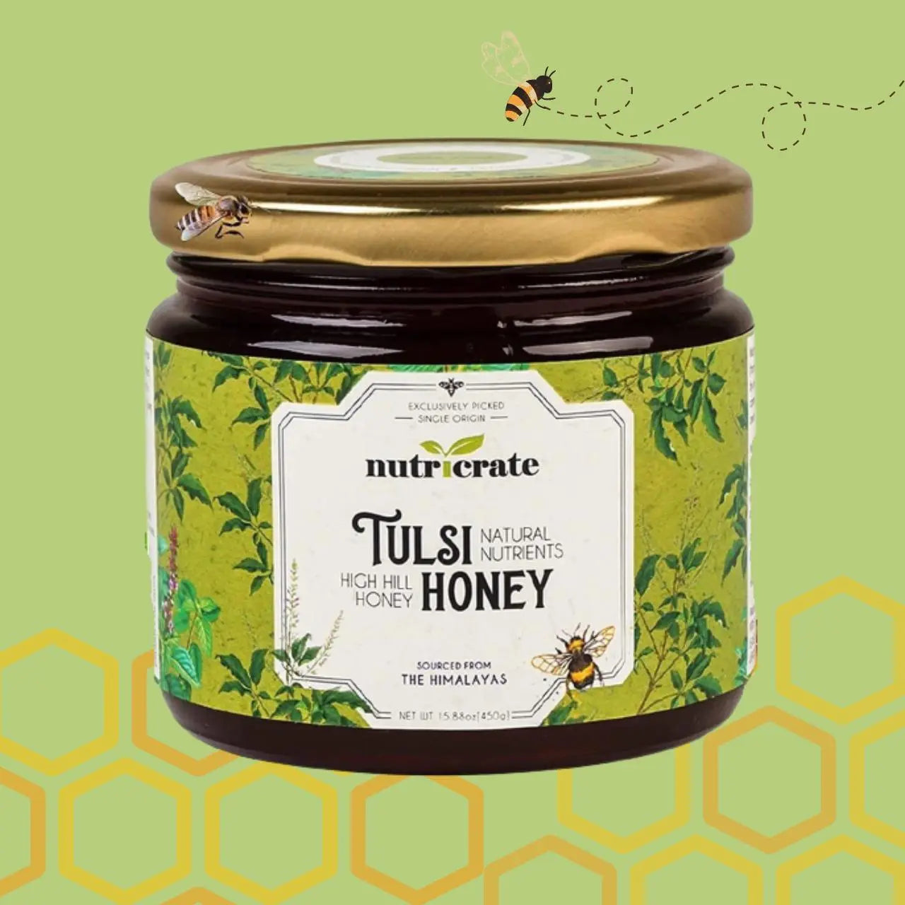 Nutricrate Tulsi Honey 100% Pure & Raw 