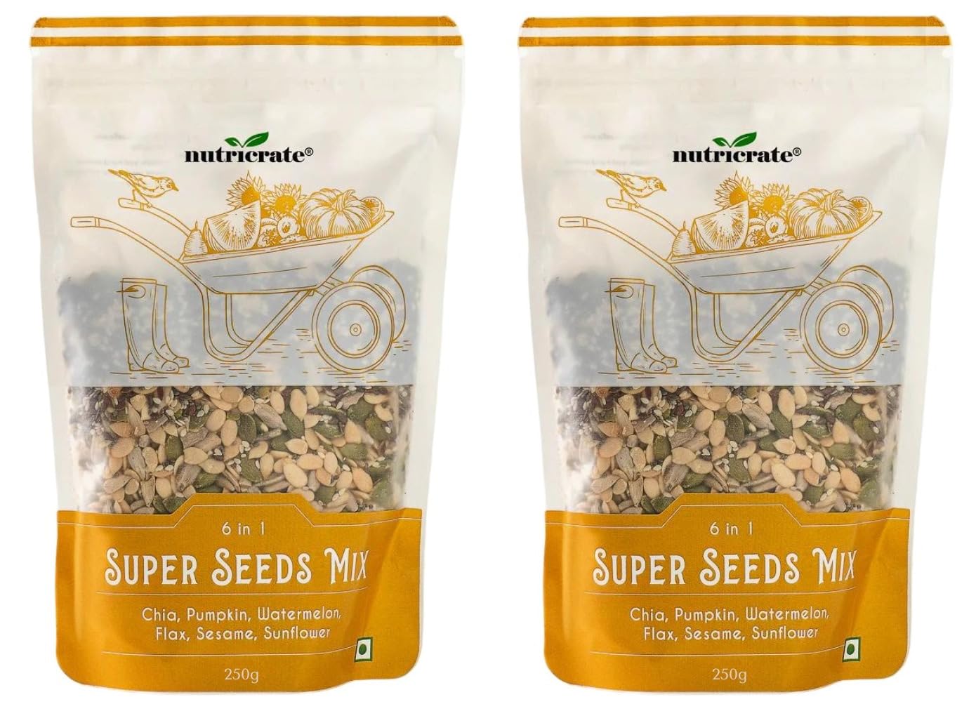 NutriCrate 6in1 Super Seeds Mix for Eating.