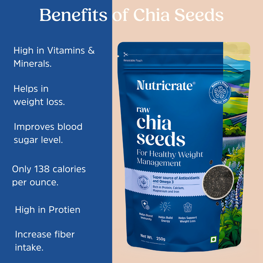 Nutricrate- Raw & Organic Chia Seeds.