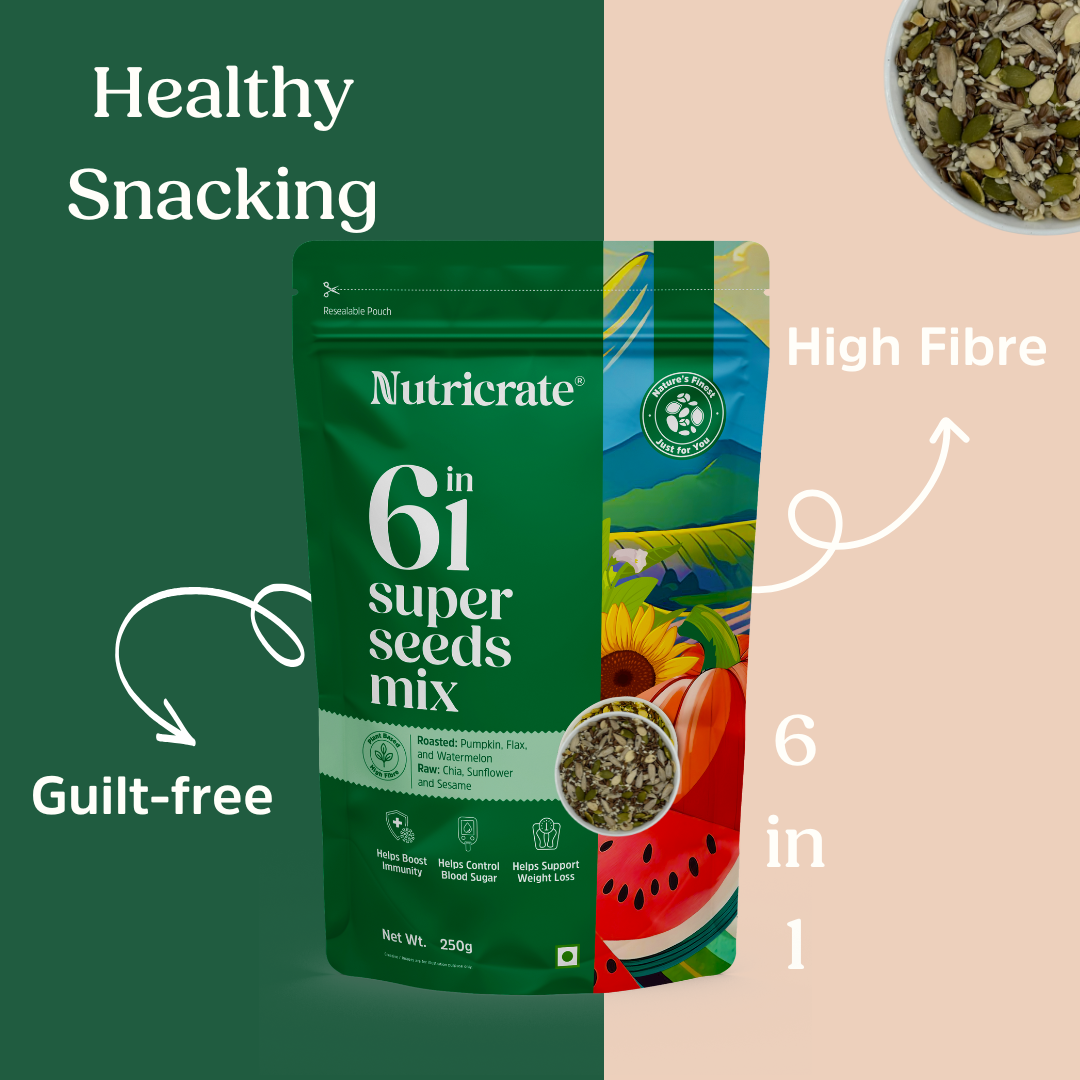 Nutricrate 6in1 Super Seeds Mix for Eating.