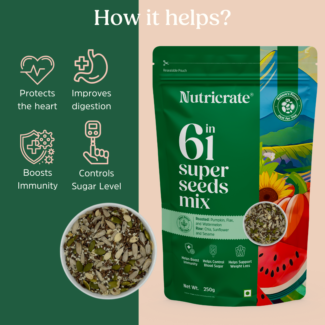 Nutricrate 6in1 Super Seeds Mix for Eating.