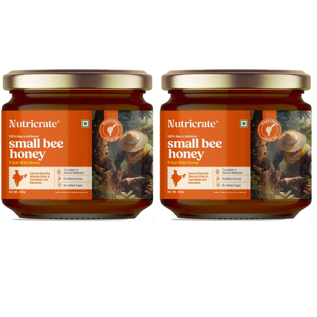 NutriCrate Smallbee Honey 450gm | Pack of 2